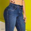 Calça Jeans Clochard com Cinto Pit Bull - Azul Escuro (2)