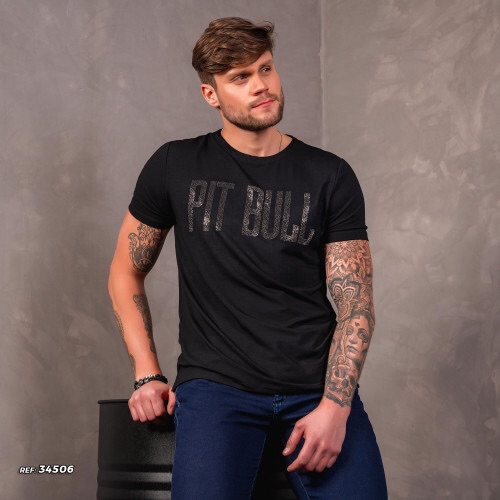 Camiseta Gola O Pit Bull - Preto